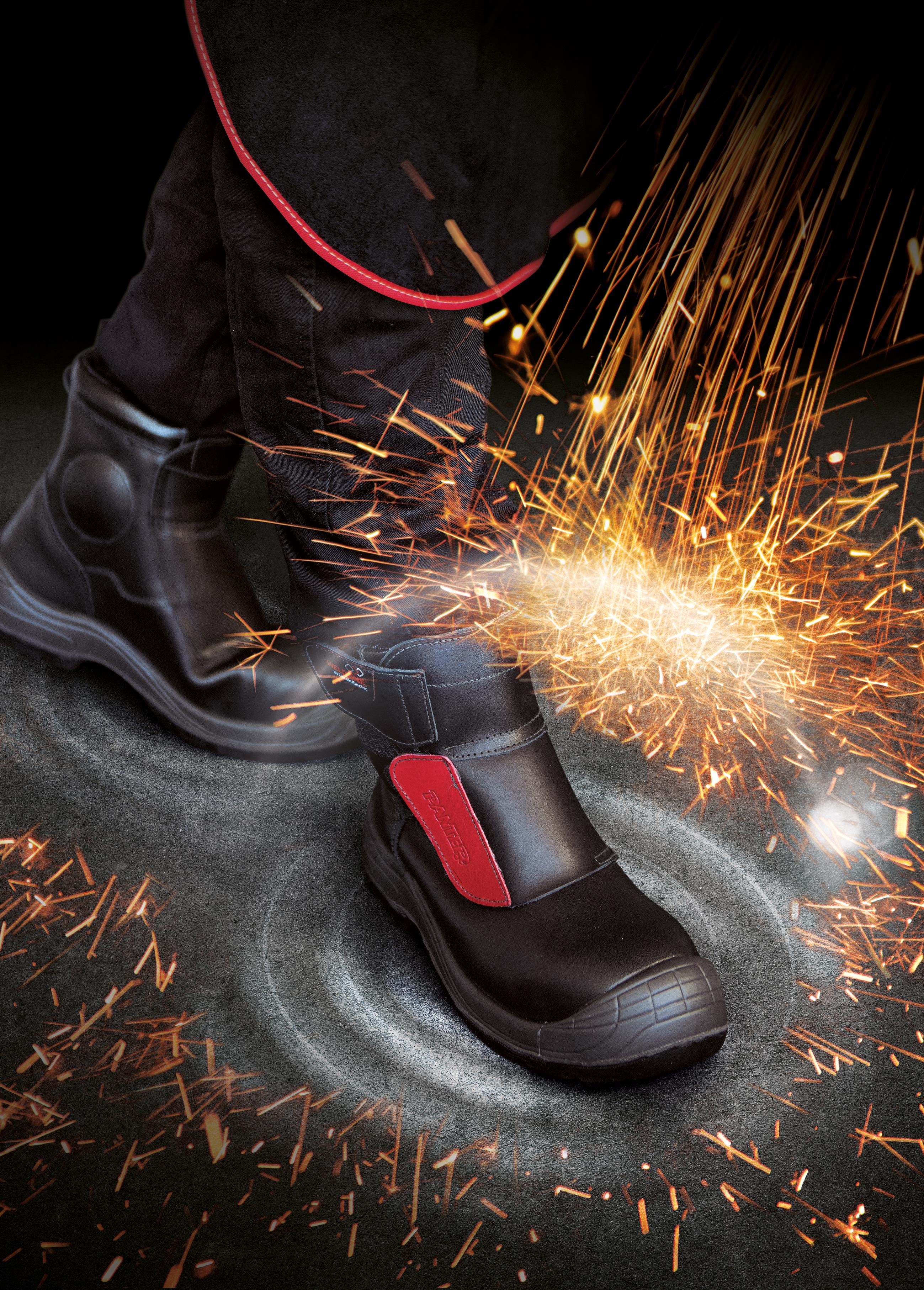W49S3TXX  Weldline Panter Fusion 49 S3 Welding Shoes, Sizes UK 3.5 - 12.5 (EU 36 - 48), EN ISO 20345, EN ISO 20349